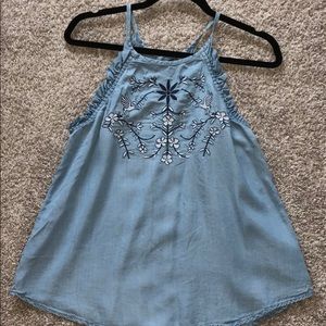 Blue Rain Like New Flowy Tank Size M